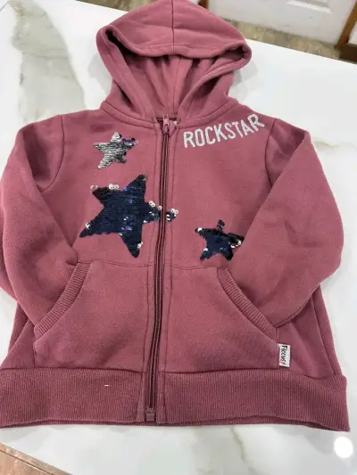 Polerón con capucha para niña Ficcus Rockstar - miniatura 1