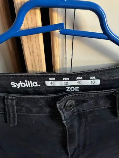 Jeans negros Sybilla Zoe para mujer - miniatura 2