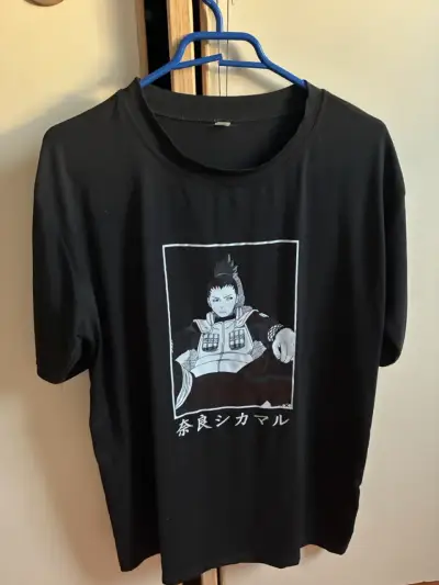 Polera negra con diseño de anime Shikamaru - miniatura 1