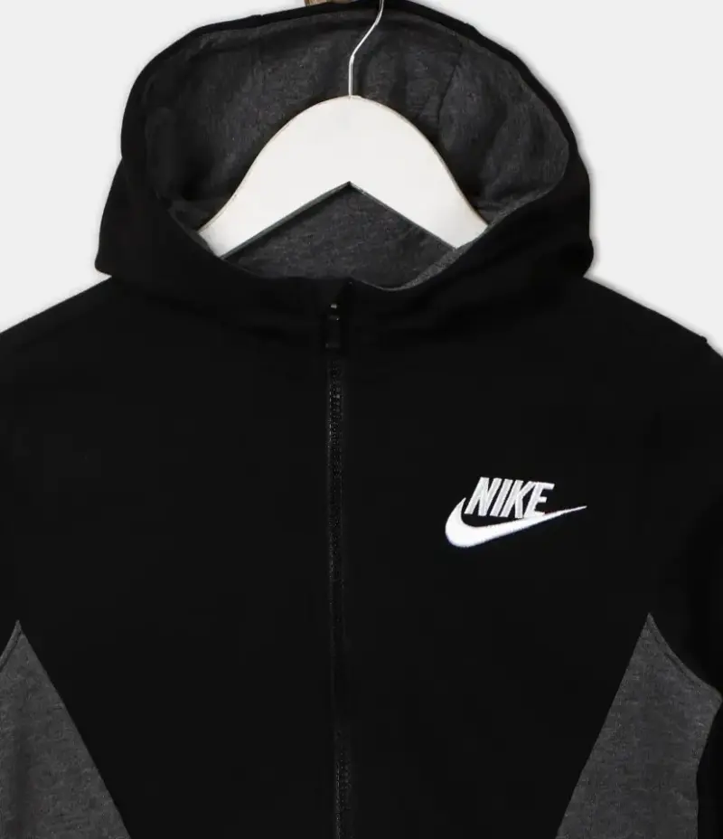 Polerón con capucha Nike negro para niños - 2