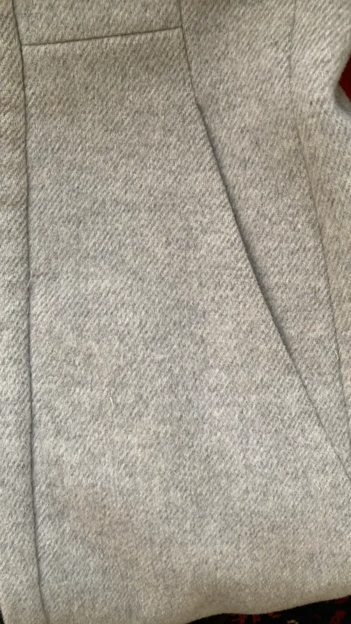Abrigo gris con capucha Zara Basic - 5