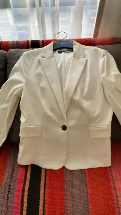 Blazer blanco elegante Mango Basics - miniatura 3
