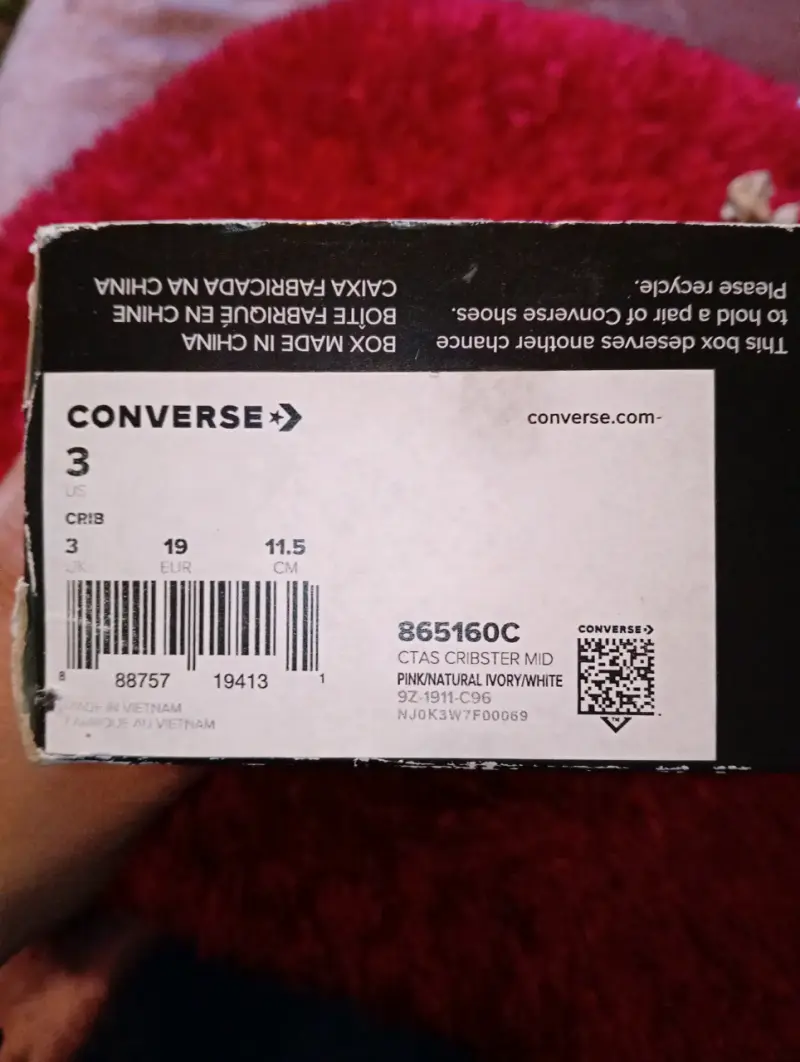 Zapatillas rosadas para bebé Converse All Star - 5