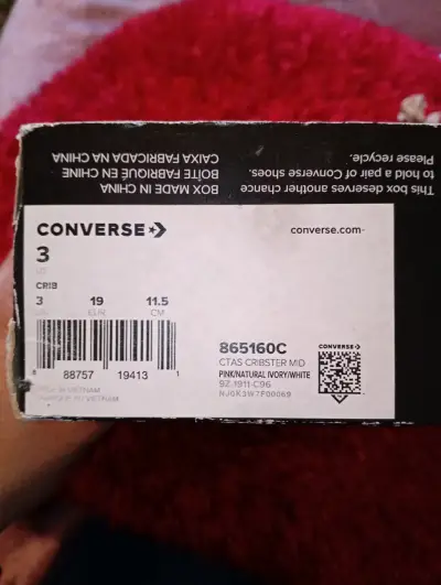 Zapatillas rosadas para bebé Converse All Star - miniatura 5