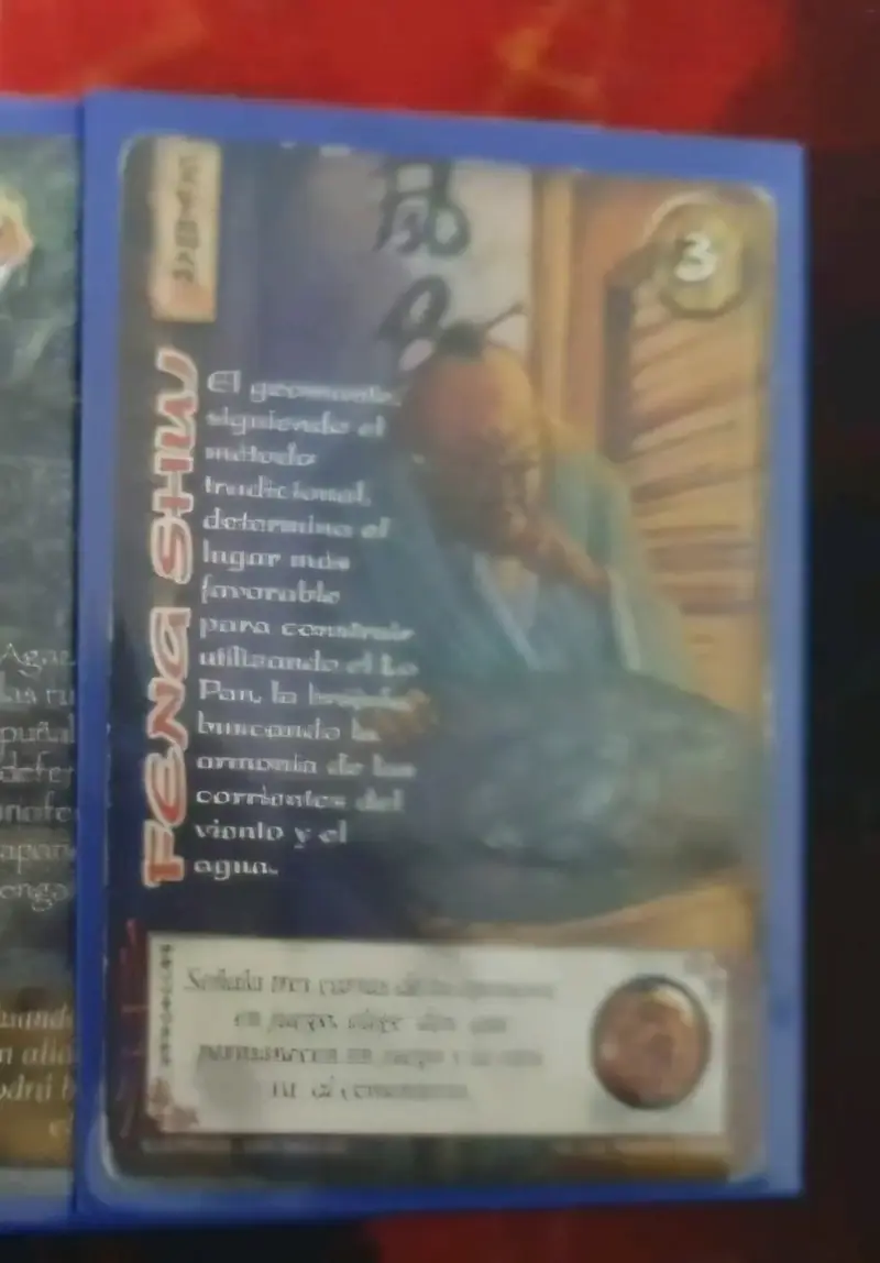 Carta de juego Feng Shui coleccionable
