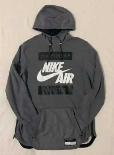 Polerón con capucha Nike Air gris - miniatura 1