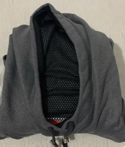 Polerón con capucha Nike Air gris - miniatura 3