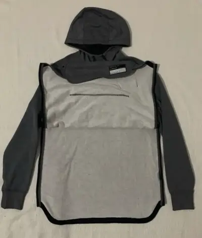 Polerón con capucha Nike Air gris - miniatura 6