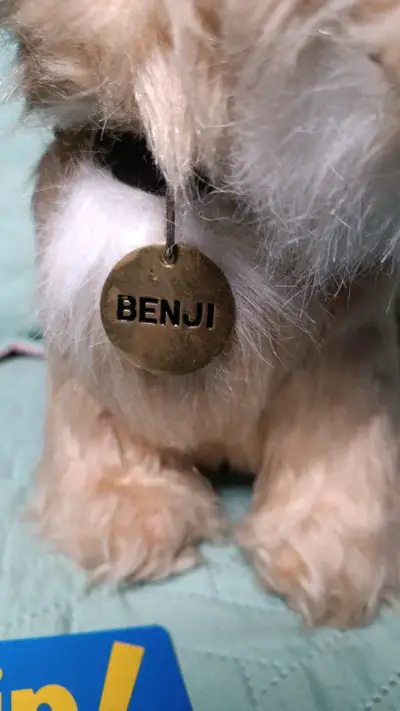 Peluche de perro Benji antiguo - miniatura 2