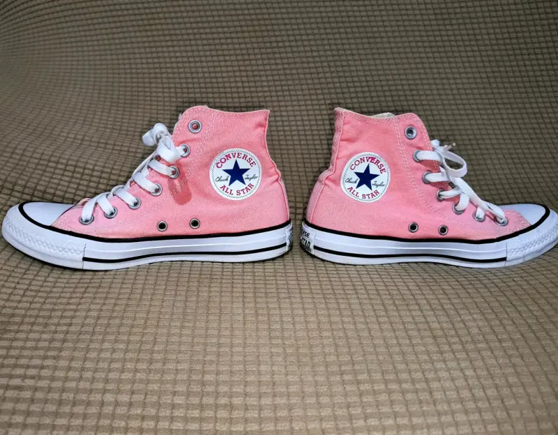 Zapatillas Converse All Star rosadas de lona - 2