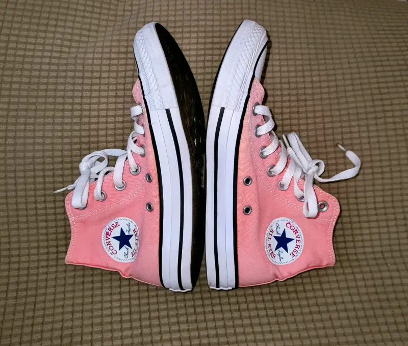 Zapatillas Converse All Star rosadas de lona - 3