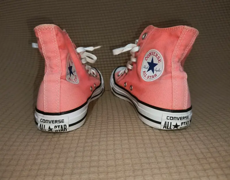 Zapatillas Converse All Star rosadas de lona - 4