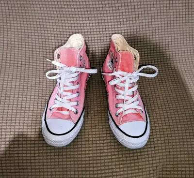 Zapatillas Converse All Star rosadas de lona - miniatura 6