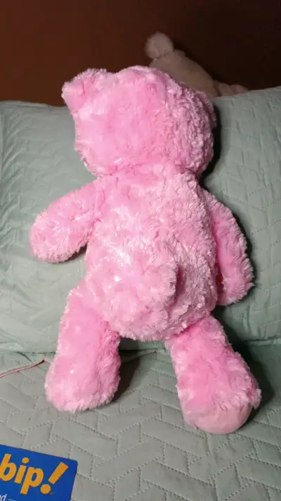 Peluche oso rosado suave y adorable - miniatura 2