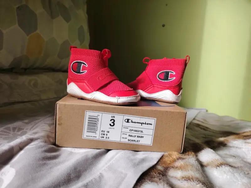 Zapatillas rojas para bebé Champion Rally Baby - 1