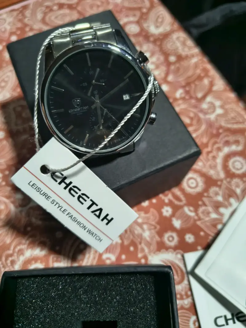 Reloj Cheetah Chronograph Plateado para Hombre - 5