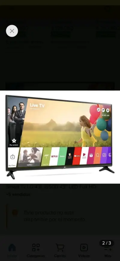 Smart TV LG 43 pulgadas Full HD - miniatura 1