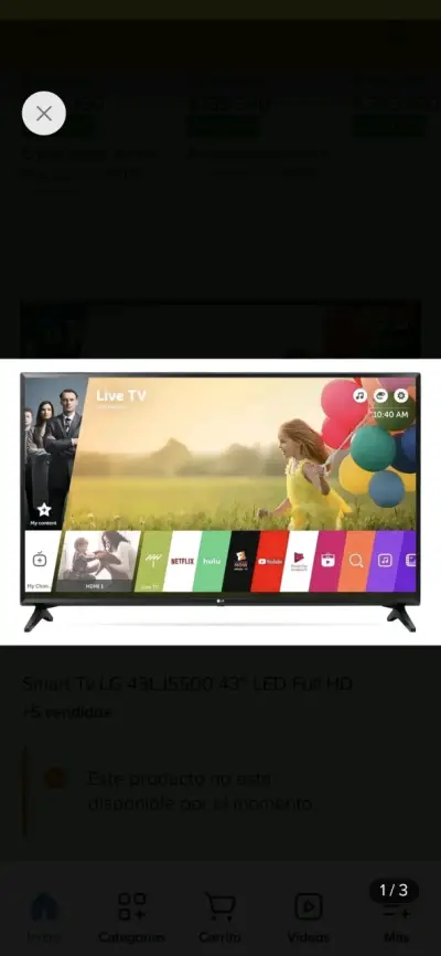 Smart TV LG 43 pulgadas Full HD - miniatura 2