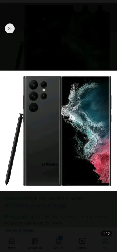 Samsung Galaxy S22 Ultra con S Pen Negro - miniatura 1