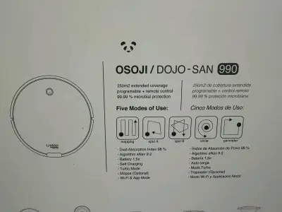 Robot aspiradora Osoji Dojo-San 990 con control remoto - miniatura 4