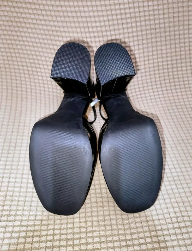 Zapatos de tacón alto negros charol - 2