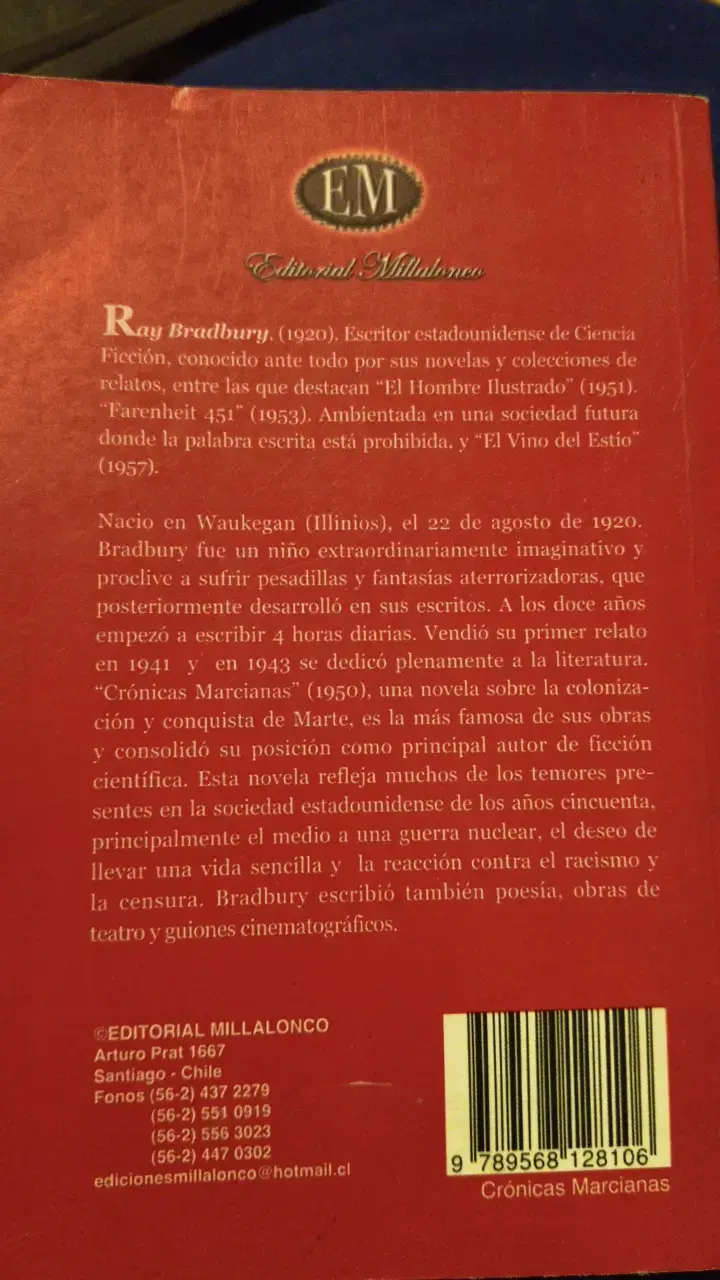 Libro Crónicas Marcianas de Ray Bradbury - 2