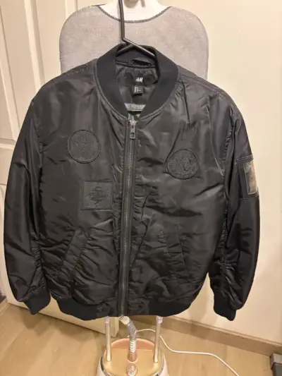Chaqueta Bomber Negra H&M The Weekend - miniatura 1
