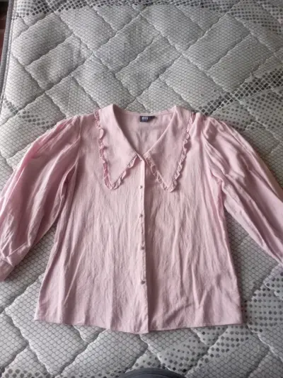 Blusa rosa con cuello Vero Moda - miniatura 1