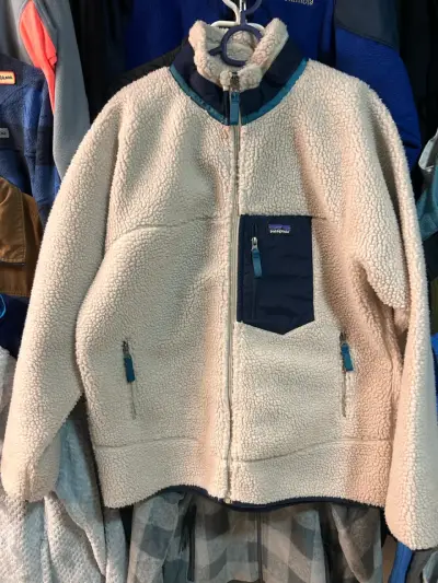 Chaqueta Polar Hombre Patagonia Retro-X Beige - miniatura 1