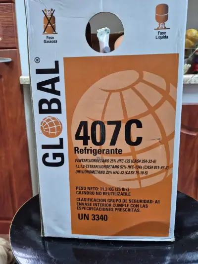Refrigerante Global 407C Cilindro 11.3 kg - miniatura 1
