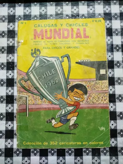 Álbum de caricaturas Mundial Chile 1962 - miniatura 1