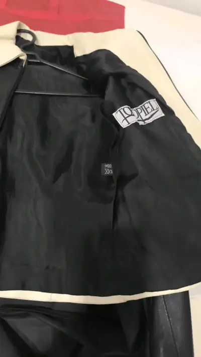 Chaqueta de cuero bicolor Todopielpara mujer - miniatura 2
