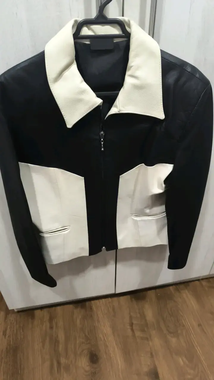 Chaqueta de cuero bicolor Todopielpara mujer - 4