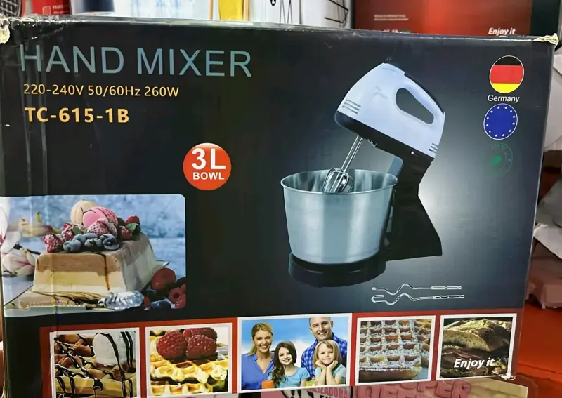 Batidora de Mano con Bowl 3L 260W