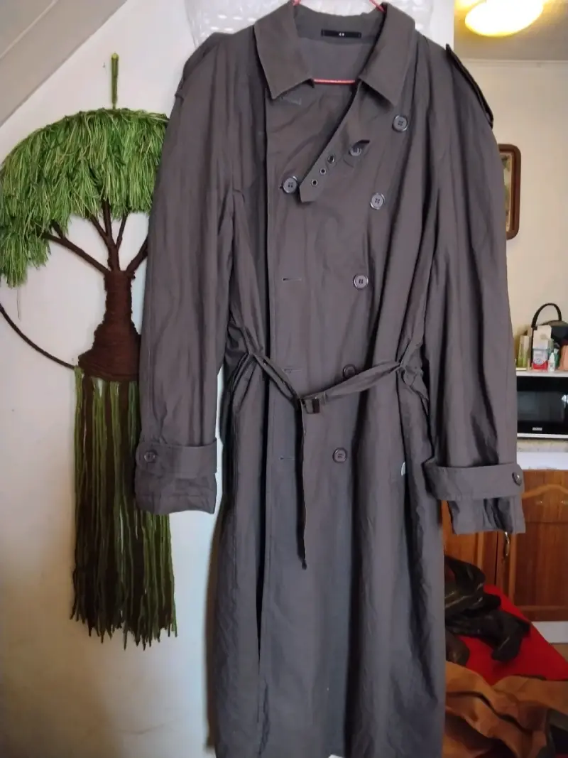 Abrigo largo beige para mujer - 2
