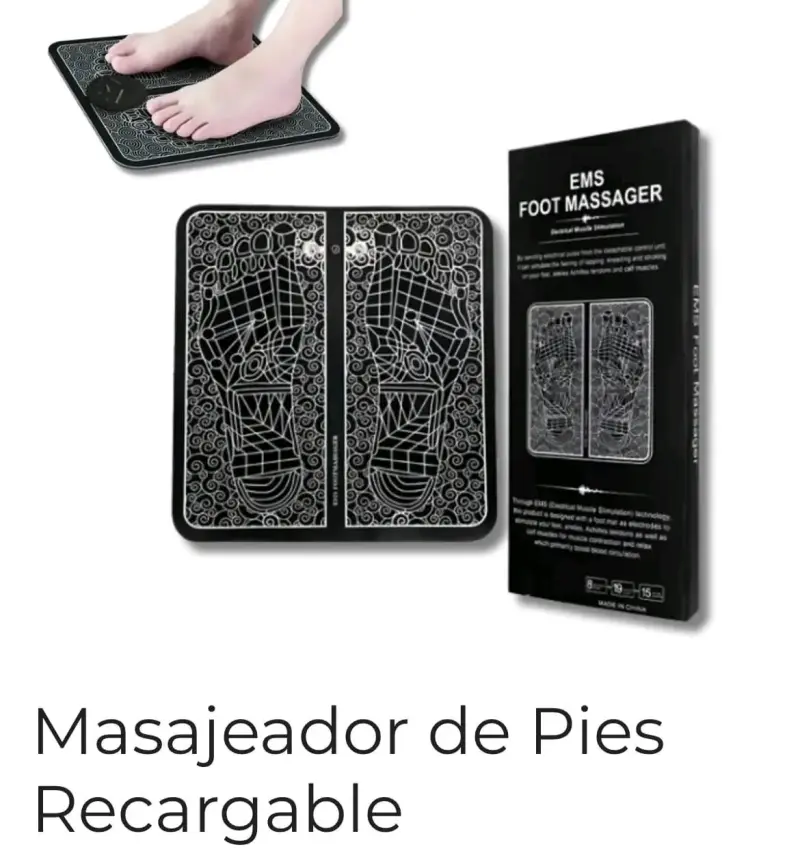 Masajeador de Pies Recargable EMS