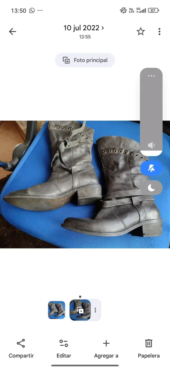 Botas de cuero negras con hebillas - 2