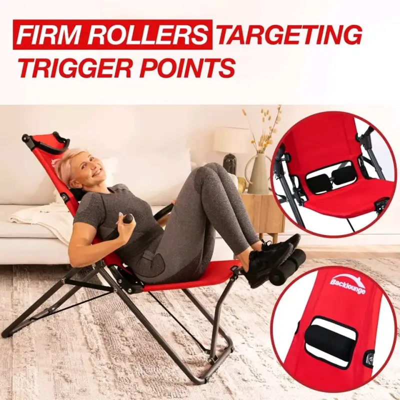 Silla de Ejercicio Inclinable Roja - 4