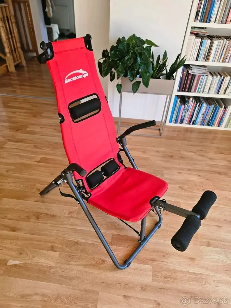 Silla de Ejercicio Inclinable Roja - 5