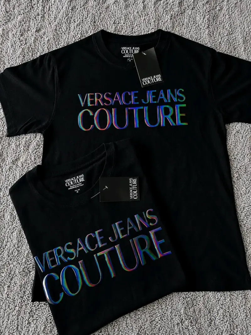 Polera Negra Versace Jeans Couture