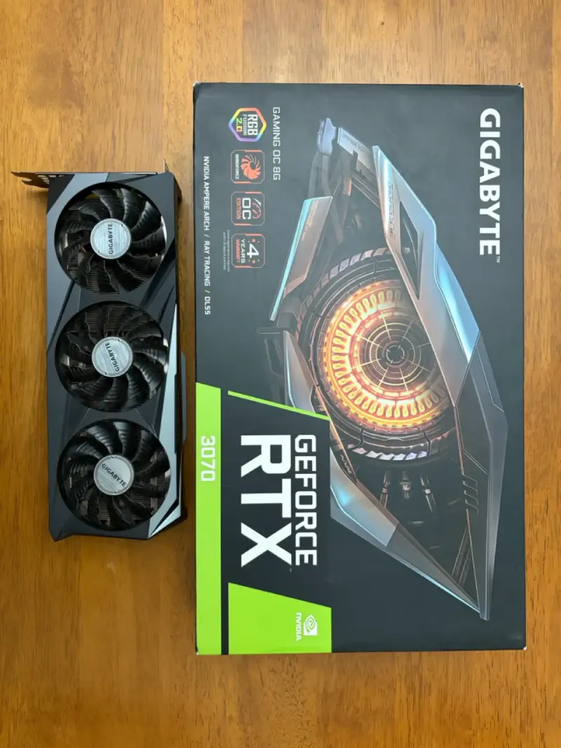 Tarjeta Gráfica RTX 3070 Gigabyte Gaming - 1