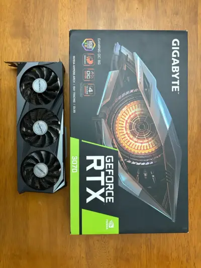 Tarjeta Gráfica RTX 3070 Gigabyte Gaming - miniatura 1