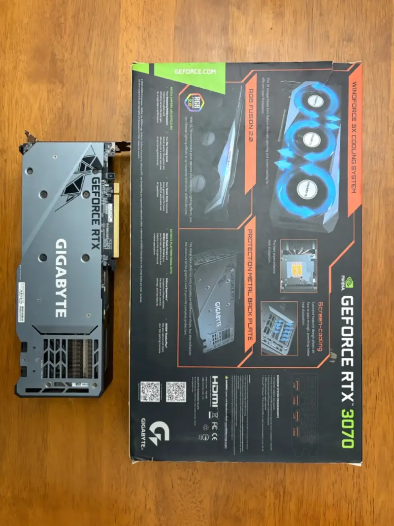 Tarjeta Gráfica RTX 3070 Gigabyte Gaming - 2