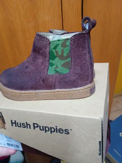 Botines de niño Hush Puppies marrón camuflaje - miniatura 1