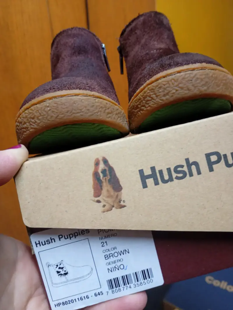 Botines de niño Hush Puppies marrón camuflaje - 3