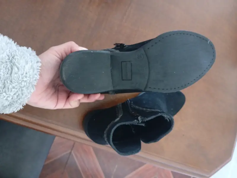 Botines de gamuza negros Bruno Rossi talla 35 - 2