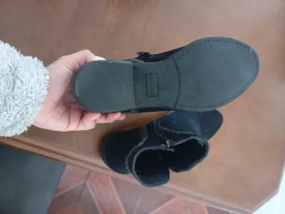 Botines de gamuza negros Bruno Rossi talla 35 - miniatura 2