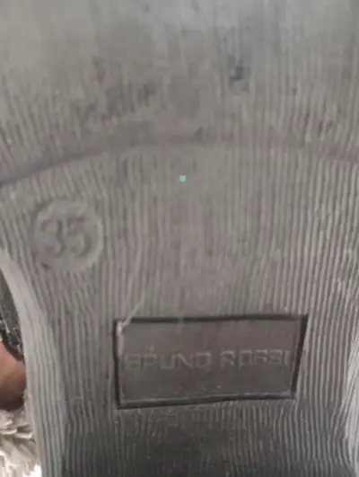 Botines de gamuza negros Bruno Rossi talla 35 - miniatura 3