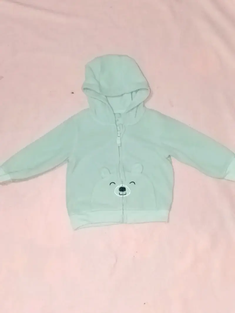 Polerón de bebé con capucha y diseño de oso - 3
