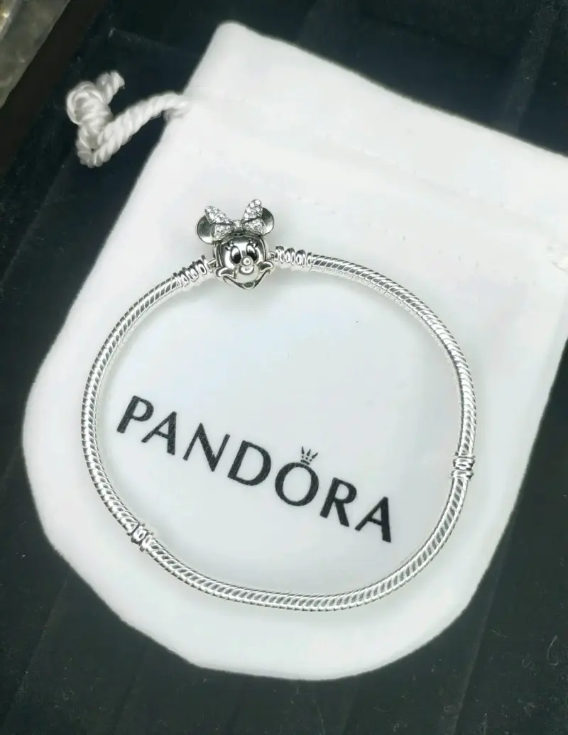 Pulsera Pandora de plata 925 broche Minnie Mouse - 1
